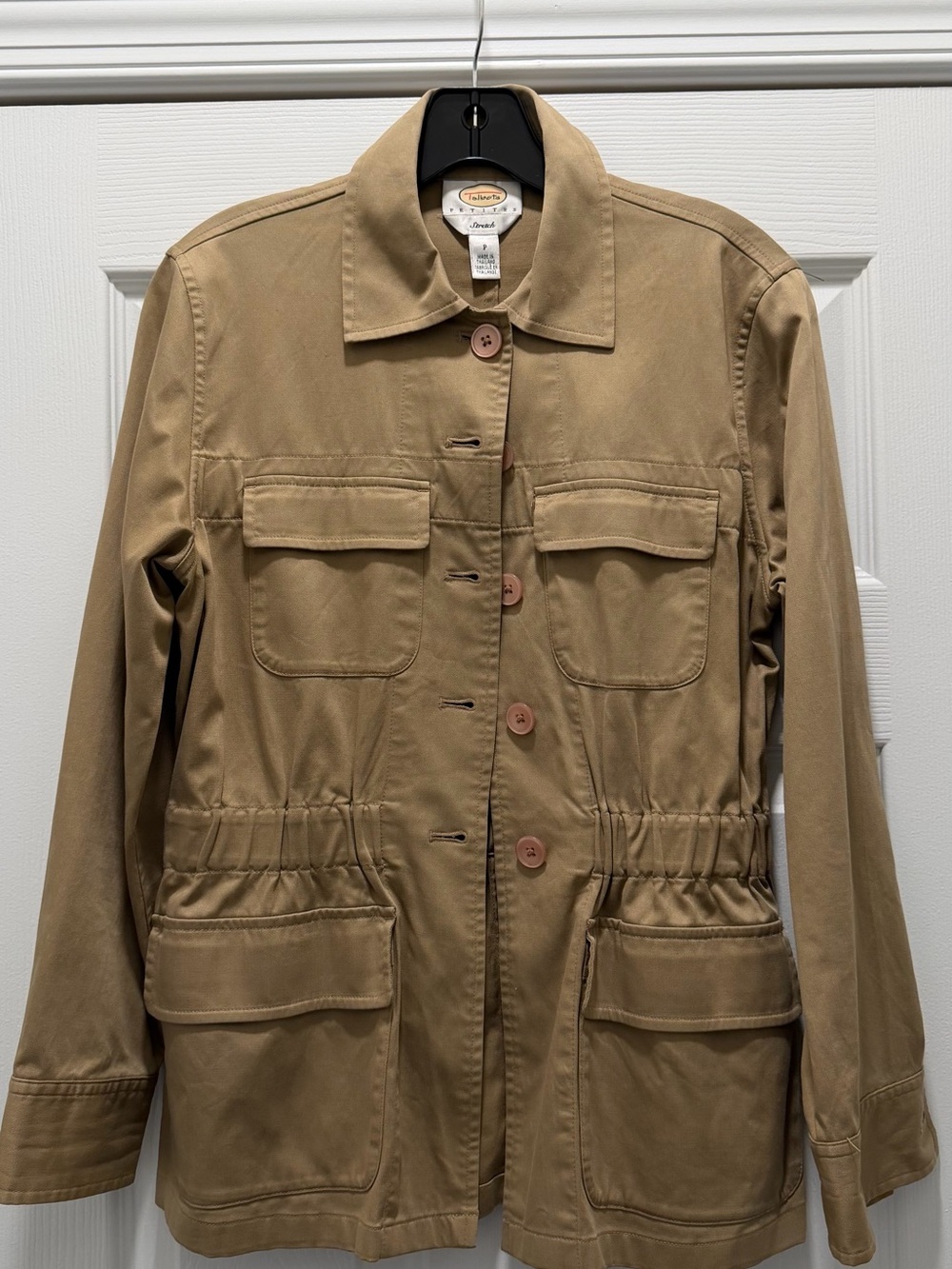 Talbots Khaki Utility Jacket with Front Pockets
